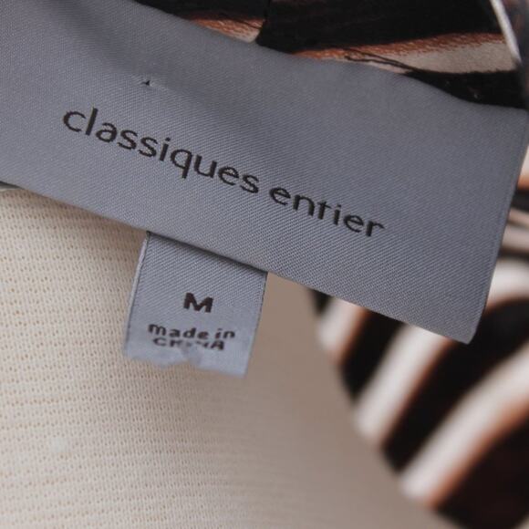 Classiques Entier Women's Sexy Silk Tank Top Animal Print Size M - Picture 10 of 11